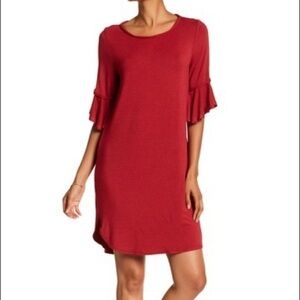 Max Studio Bell Sleeves Red Dress, Size Small, NWT, 🌺HP🌺
